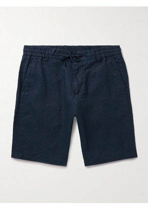 NN07 - Seb 1454 Straight-Leg Linen Drawstring Shorts - Men - Blue - UK/US 28