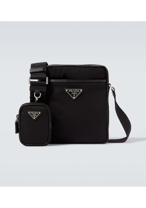 Prada Re-Nylon leather-trimmed shoulder bag