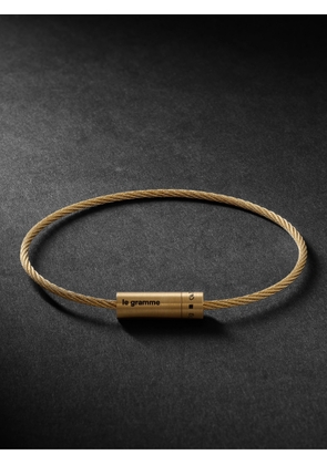 Le Gramme - Le 11 Brushed 18-Karat Gold Bracelet - Men - Gold - M