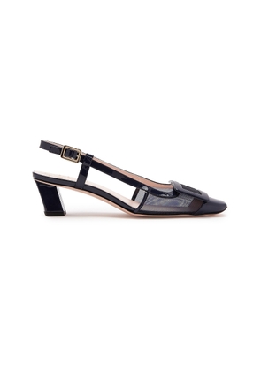 Roger Vivier Belle Vivier Lacquered Mesh Slingback Pumps - Moda Operandi
