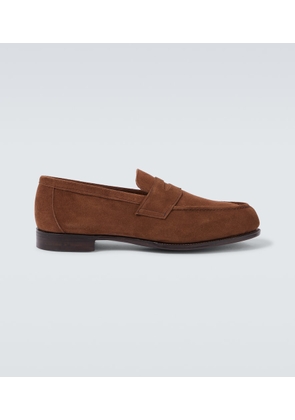 George Cleverley Cannes suede penny loafers
