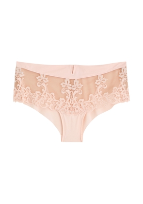 Simone PÉRÈLE Saga Guipure Lace Briefs - Light Pink - 1 (UK 8 / S)