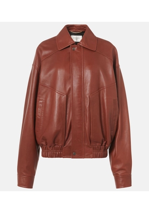 Saint Laurent Leather bomber jacket