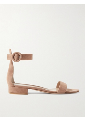 Gianvito Rossi - Portofino 20 Suede Sandals - Brown - IT34,IT34.5,IT35,IT35.5,IT36,IT36.5,IT37,IT37.5,IT38,IT38.5,IT39,IT39.5,IT40,IT40.5,IT41,IT41.5,IT42