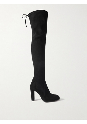 Stuart Weitzman - Highland Suede Over-the-knee Boots - Black - US5,US5.5,US6,US6.5,US7,US7.5,US8,US8.5,US9,US9.5,US10,US10.5,US11,US11.5,US12