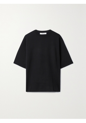 The Row - Silas Knitted T-shirt - Black - x small,small,medium,large,x large