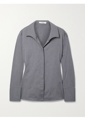 The Row - Peg Cotton-poplin Shirt - Gray - US0,US2,US4,US6,US8,US10,US12,US14