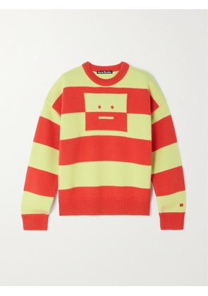 Acne Studios - Striped Intarsia Wool Sweater - Red - xx small,x small,small,medium,large,x large