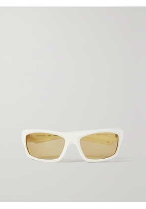 LEXXOLA - Neo D-frame Acetate Sunglasses - White - One size