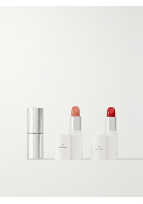 LA BOUCHE ROUGE - The Gianvito Rossi Lipstick Set - Silver Leather - One size