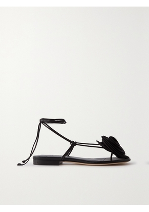 Magda Butrym - Satin And Leather Sandals - Black - IT35,IT35.5,IT36,IT36.5,IT37,IT37.5,IT38,IT38.5,IT39,IT39.5,IT40,IT40.5,IT41,IT41.5