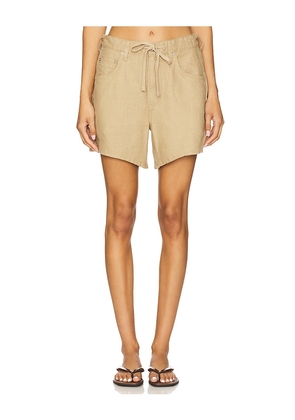 Citizens of Humanity Brynn Drawstring Short in Tan. Size 24. Also in 25, 26, 27, 28, 29, 30, 31, 32, 33, 34.