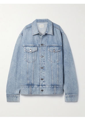 KHAITE - Grizzo Oversized Denim Jacket - Blue - x small,small,medium,large,x large