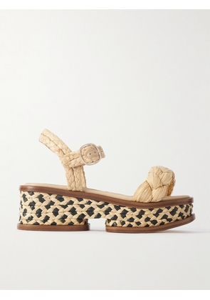 Gabriela Hearst - Michael Braided Raffia Sandals - Cream - IT35,IT36,IT36.5,IT37,IT37.5,IT38,IT38.5,IT39,IT39.5,IT40,IT40.5,IT41,IT41.5,IT42