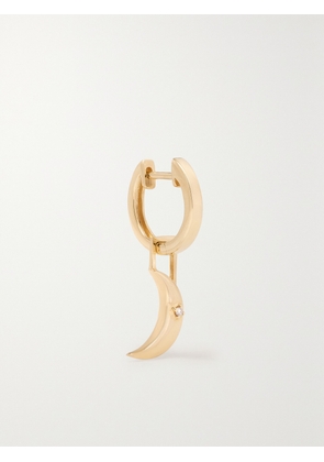 ROBINSON PELHAM - New Moon Earwish 14-karat Gold Diamond Single Hoop Earring - One size