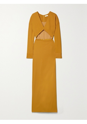 LAPOINTE - Cutout Crepe Maxi Dress - Yellow - US0,US2,US4,US6,US8,US10,US12,US14