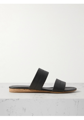 Gabriela Hearst - Lora Leather Slides - Black - IT35,IT36,IT37,IT37.5,IT38,IT38.5,IT39,IT39.5,IT40,IT40.5,IT41