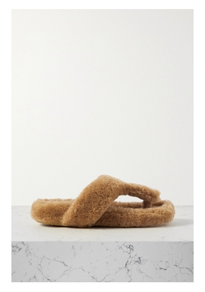 LOEWE - Shearling Sandals - Neutrals - IT35,IT36,IT37,IT38,IT39,IT40,IT41