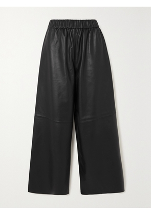 The Frankie Shop - Sydney Leather Wide-leg Pants - Black - xx small,x small,small,medium,large