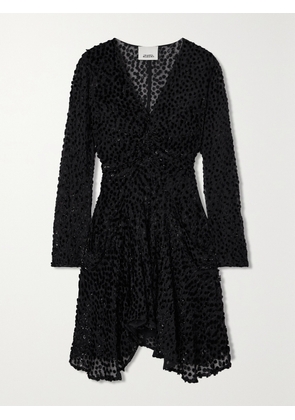Isabel Marant - Usmara Metallic Devoré-velvet Mini Dress - Black - FR 34,FR 36,FR 38,FR 40,FR 42,FR 44