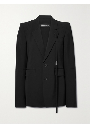 ANN DEMEULEMEESTER - Rachele Twill Blazer - Black - IT38,IT40,IT42,IT44