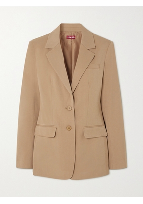 STAUD - City Twill Blazer - Brown - x small,small,medium,large,x large