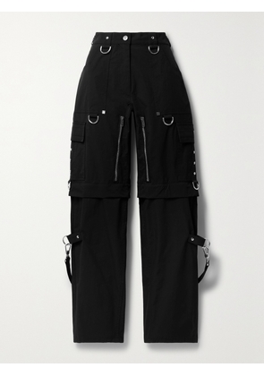 Givenchy - Convertible Embellished Twill Cargo Pants - Black - FR 34,FR 36,FR 38,FR 40,FR 42,FR 44