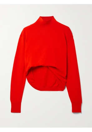 The Row - Callan Gathered Cashmere Turtleneck Sweater - x small,small,medium,large,x large
