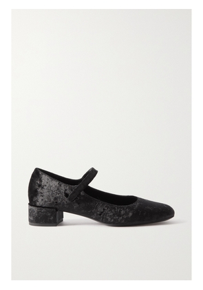 BY FAR - Ginny Velvet Mary Jane Pumps - Black - IT35,IT36,IT37,IT38,IT39,IT40,IT41