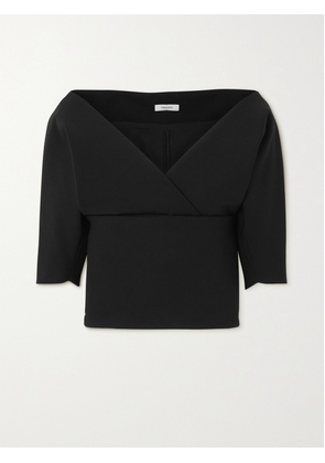 Ferragamo - Layered Wool-blend Blouse - Black - IT36,IT38,IT40,IT42,IT44,IT46