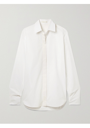 The Row - Derica Cotton-poplin Shirt - White - US0,US2,US4,US6,US8,US10,US12,US14