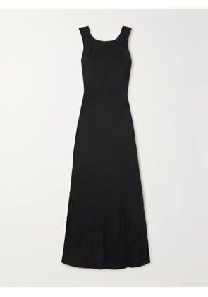Faithfull - + Net Sustain Lobo Open-back Linen Maxi Dress - Black - x small,small,medium,large,x large,xx large
