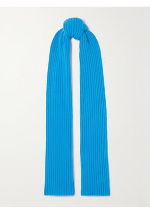 Arch4 - Nancy Ribbed Cashmere Scarf - Blue - One size