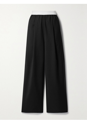Tibi - + Net Sustain Marit Pleated Recycled Woven Wide-leg Pants - Black - xx small,x small,small,medium,large,x large