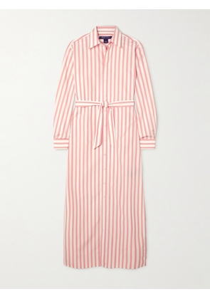 Ralph Lauren Collection - Ysabella Striped Cotton-poplin Maxi Shirt Dress - Pink - US0,US2,US4,US6,US8,US10,US12