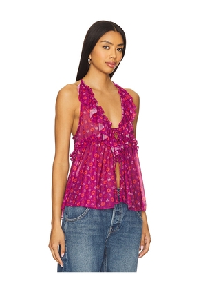 Free People Fearless Knit Tank in Fuchsia. Size L. Also in M, S, XL, XS.