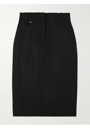 Jacquemus - Bari Belted Wool Midi Skirt - Black - FR 34,FR 36,FR 38,FR 40,FR 42,FR 44