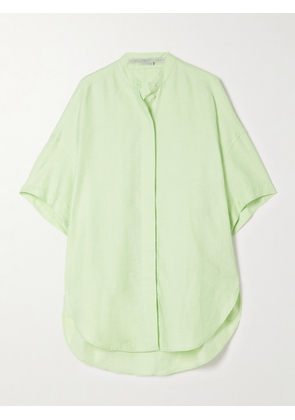 Stella McCartney - + Net Sustain Oversized Linen And Cotton-blend Shirt - Green - IT34,IT36,IT38,IT40,IT42,IT44,IT46,IT48,IT50