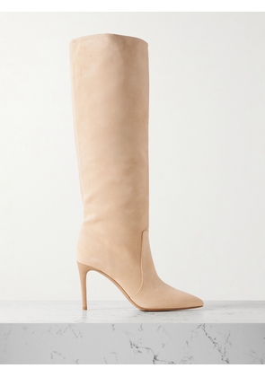 Paris Texas - Stiletto Suede Knee Boots - Neutrals - IT36,IT36.5,IT37,IT37.5,IT38,IT38.5,IT39,IT39.5,IT40,IT40.5,IT41,IT41.5,IT42