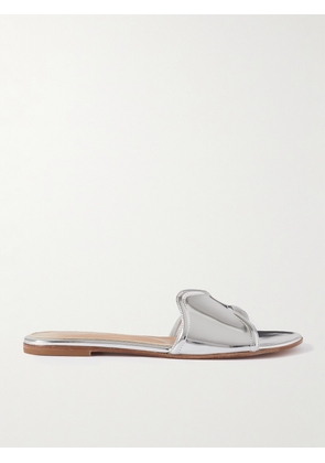 Gianvito Rossi - Mirrored-leather Slides - Silver - IT36,IT36.5,IT37,IT37.5,IT38,IT38.5,IT39,IT39.5,IT40,IT40.5,IT41,IT42