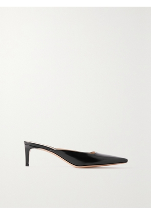 Gianvito Rossi - Tokio Glossed-leather Mules - Black - IT35,IT36,IT36.5,IT37,IT37.5,IT38,IT38.5,IT39,IT39.5,IT40,IT40.5,IT41,IT41.5,IT42