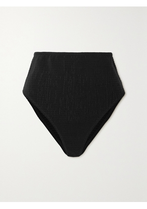 TOTEME - Shirred Recycled Bikini Briefs - Black - xx small,x small,small,medium,large,x large