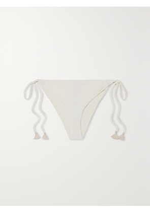 Johanna Ortiz - + Net Sustain Sullen Tasseled Bikini Briefs - Ecru - x small,small,medium,large,x large