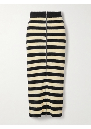 NANUSHKA - + Net Sustain Nima Striped Organic Cotton-blend Terry Midi Skirt - Multi - xx small,x small,small,medium,large,x large