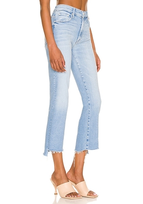 MOTHER The Insider Crop Step Fray Jeans in Blue. Size 26. Also in 27, 29.