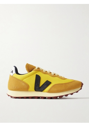VEJA - Rio Branco Leather-trimmed Suede And Alveomesh Sneakers - Yellow - IT36,IT37,IT38,IT39,IT40,IT41