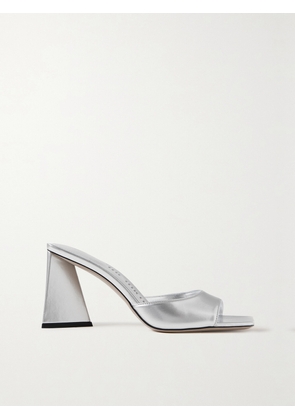 The Attico - Mini Devon Metallic Leather Mules - Silver - IT35,IT35.5,IT36,IT36.5,IT37,IT37.5,IT38,IT38.5,IT39,IT39.5,IT40,IT40.5,IT41,IT41.5,IT42