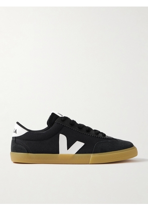 VEJA - Volley Suede And Leather-trimmed Canvas Sneakers - Black - IT35,IT36,IT37,IT38,IT39,IT40,IT41