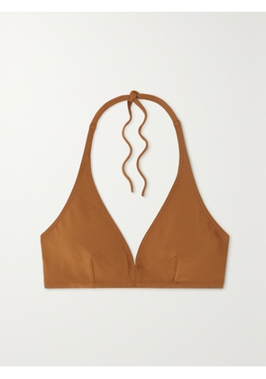 Eres - Les Essentiels Gang Halterneck Triangle Bikini Top - Brown - FR 38,FR 40,FR 42,FR 44,FR 46