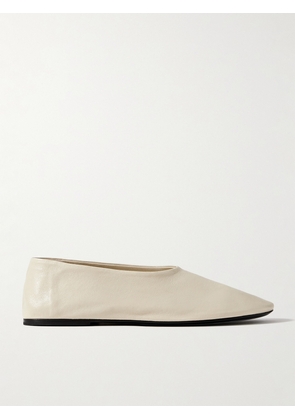 KHAITE - Maiden Leather Flats - White - IT36,IT36.5,IT37,IT37.5,IT38,IT38.5,IT39,IT39.5,IT40,IT40.5,IT41